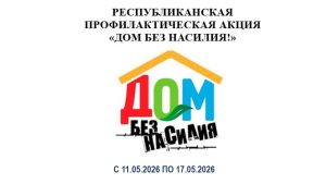 Республиканская профилактическая акция «Дом без насилия»