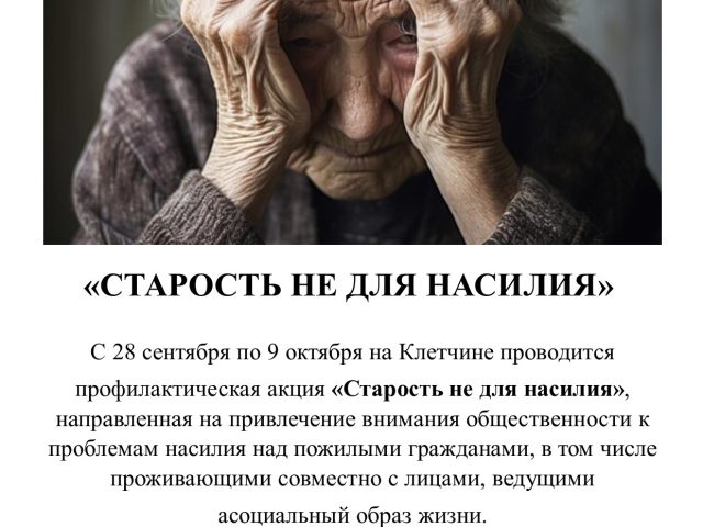 Акция «Старость не для насилия»